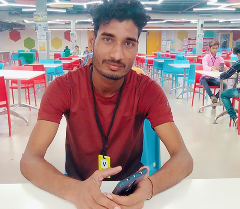 Ankit is one of the ex-graduates from St.Anthony's ITI who lost his job due to the lockdown.