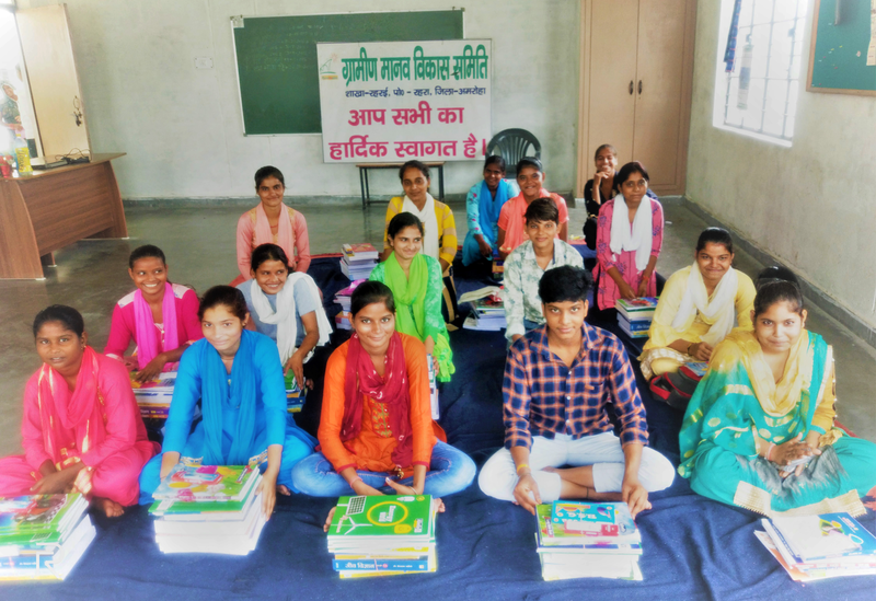 Distribution of books for 2020. Deepa was part of this group of sponsored girls. She was supposed to finish her higher secondary school this year.